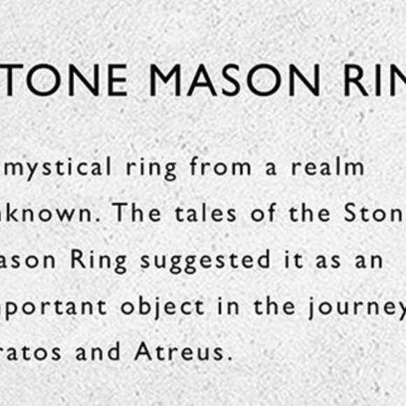 God of War Mason's Ring - Size 9 - Picture 5 of 5